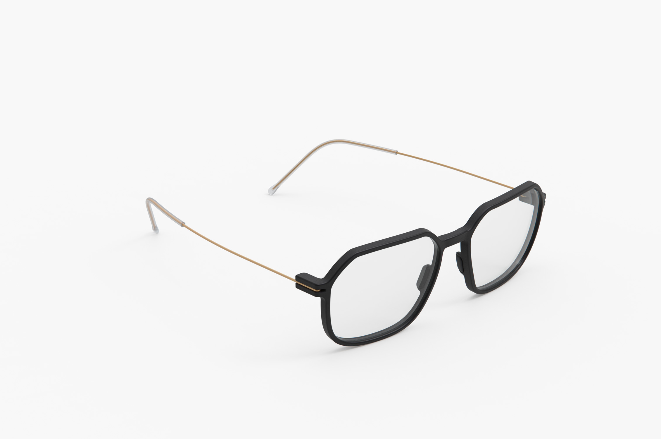 CL-SQ26-M - BLK - GLD - CLR - Side